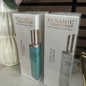 Dynamic gemstone 💎 Blue Sapphire Toner and Pearl Milk Cleanser Set brand n